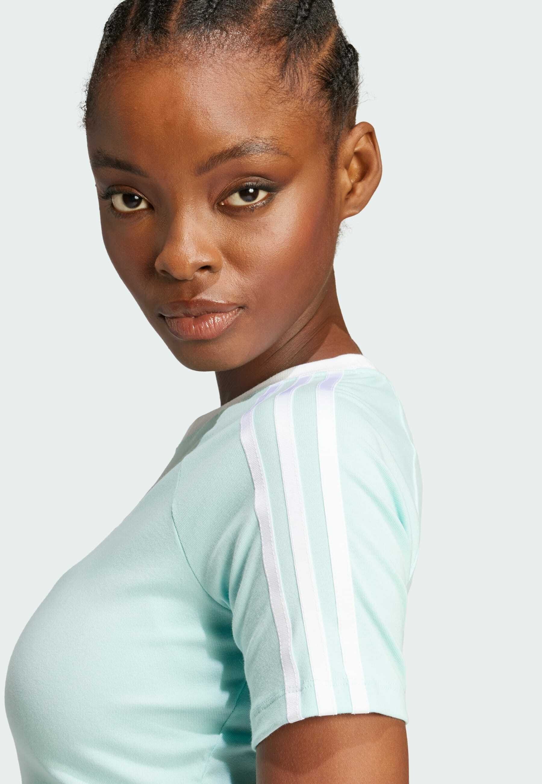 adidas Originals 3-STRIPES BABY - Printitud T-särk - poolvälkhall