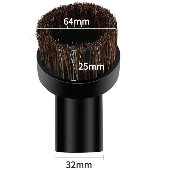 Universal 32mm (1/44930 inch) and 35mm (1/44993 inch) Vacuum Cleaner Dust Brush Kit, 7 Pieces, Vacuum Cleaner Accessory