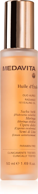 Óleo Medavita Huile d'Étolle Radiance Revealing Oil: óleo nutritivo para cabelos brilhantes e macios.