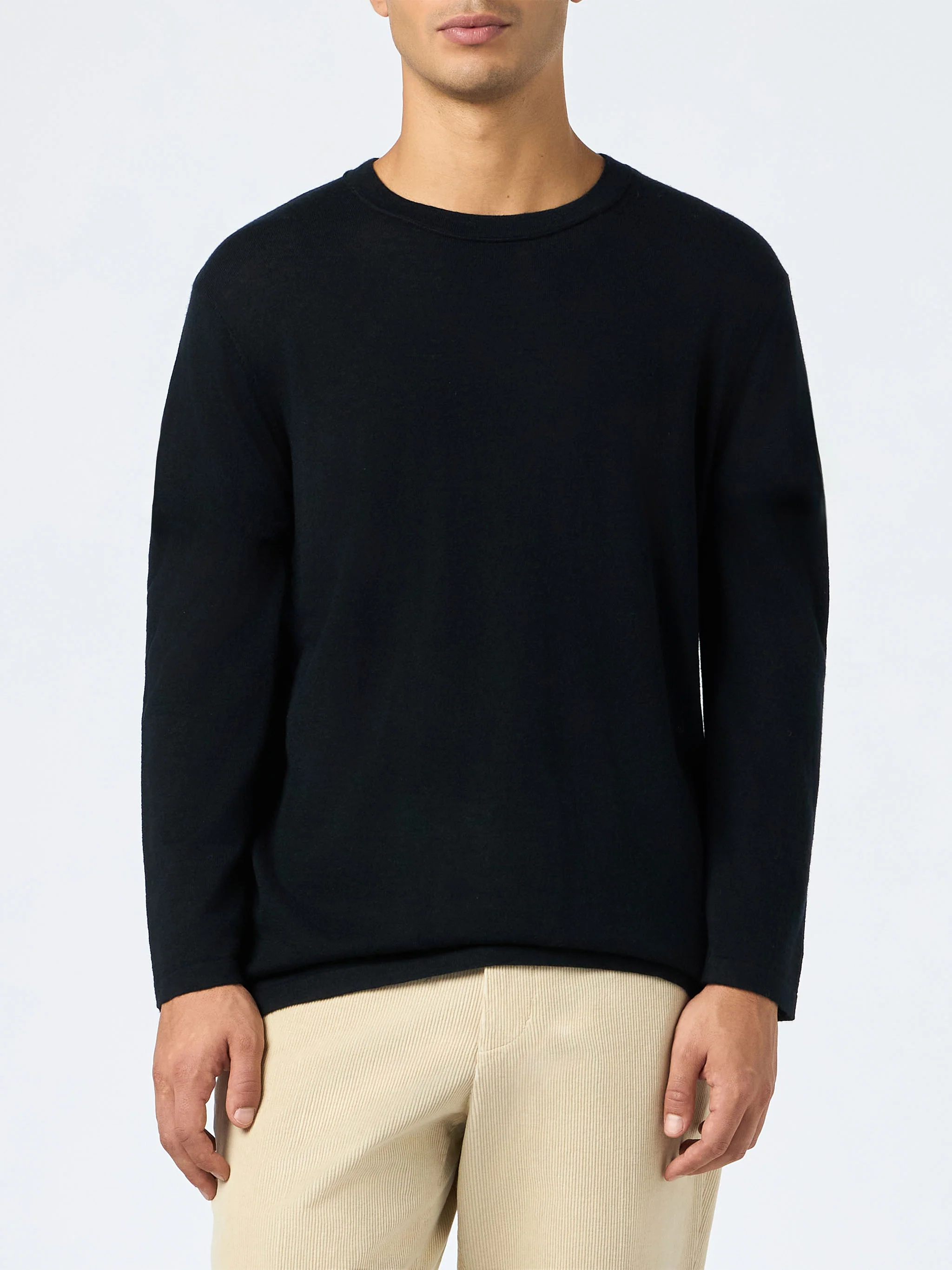 T-shirt homme Scott Black en cachemire mélangé