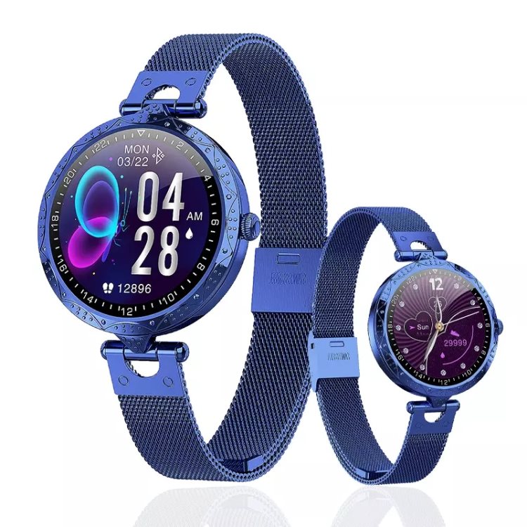 Fashion Ladies Watch Heart Rate Blood Pressure Detection Pedometer Sleep Quality Monitoring Health Management Sports Smart Watch