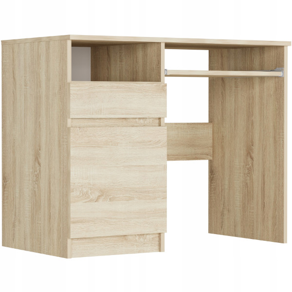 Meble biurko komputerowe stolik 96cm lewe N-35L sonoma