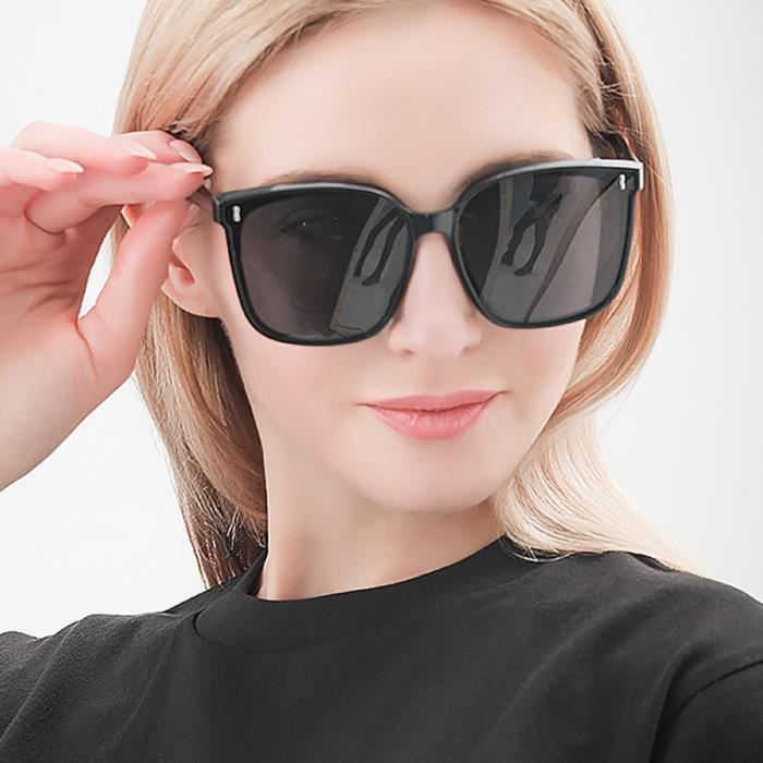 Occhiali da sole da donna SHARPHY in metallo, la nuova montatura grande nera alla moda, polarizzati per la guida e i viaggi.