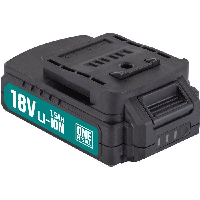 Batterij - POWERPLUS - 1500 mAh - 18 V - 3 LED-indicatoren die de resterende lading weergeven