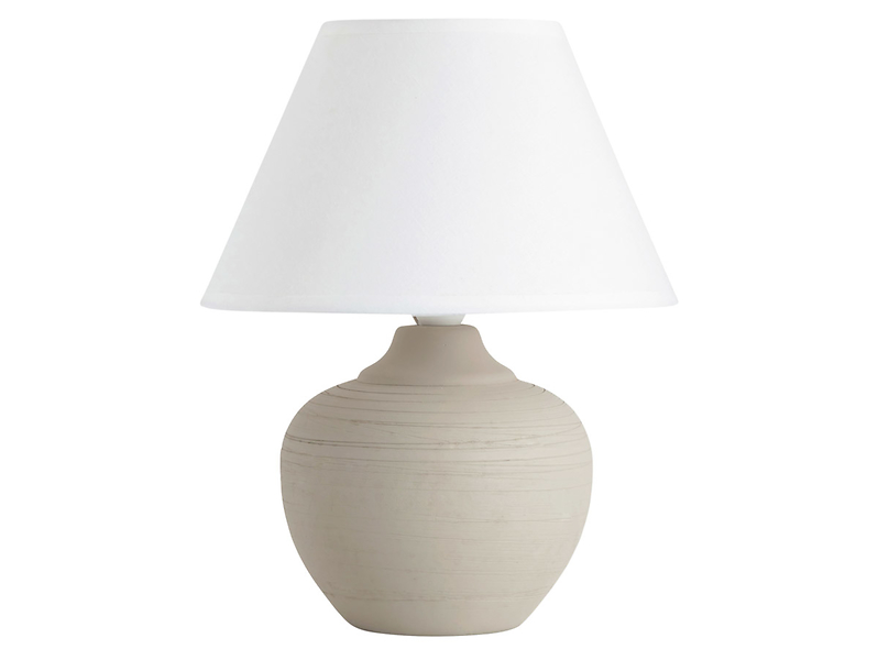Lampa stołowa Molly cermiczna beżowo-biała