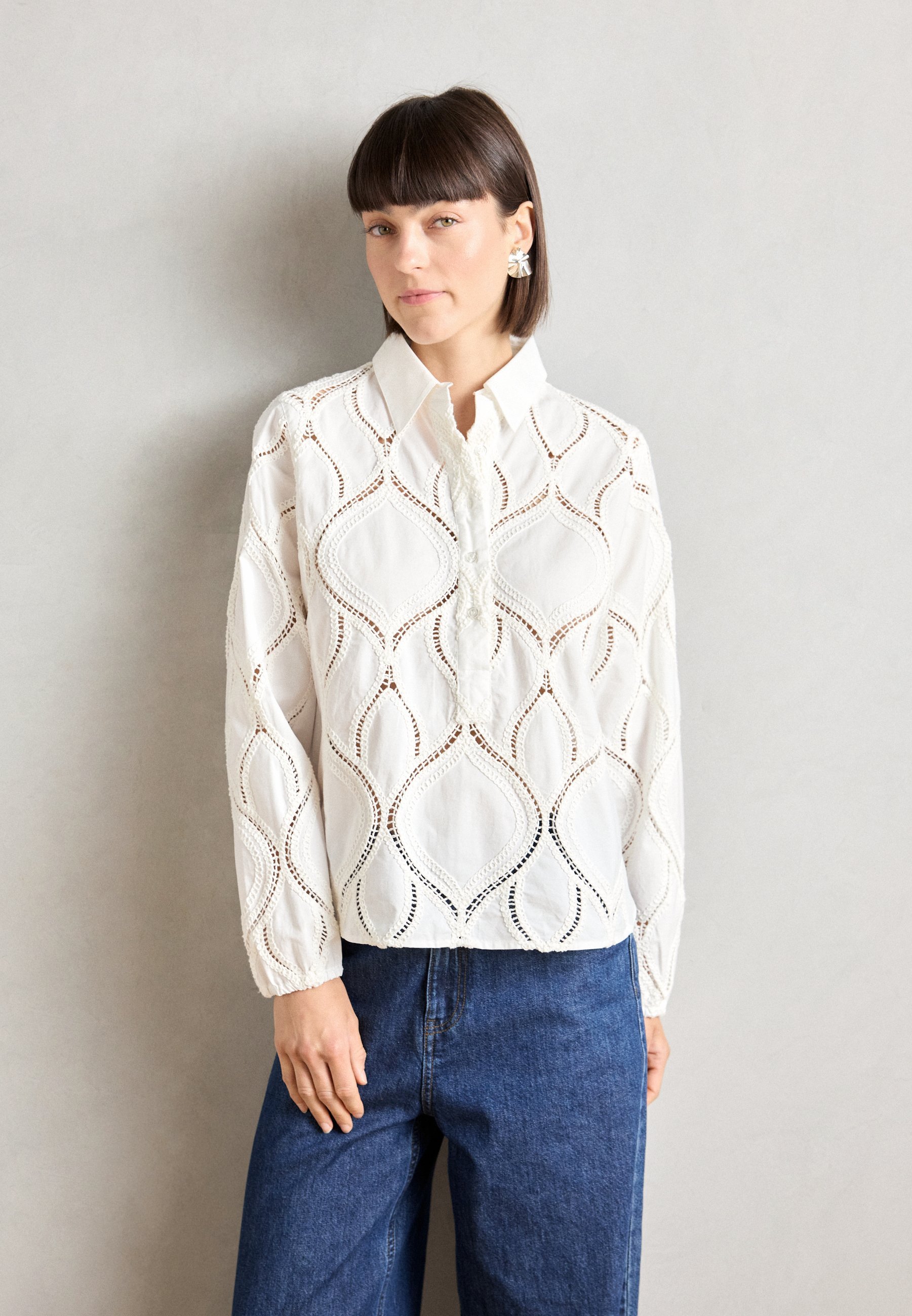 Mos Mosh CAMINNO SHIRT - Blouse - ecru