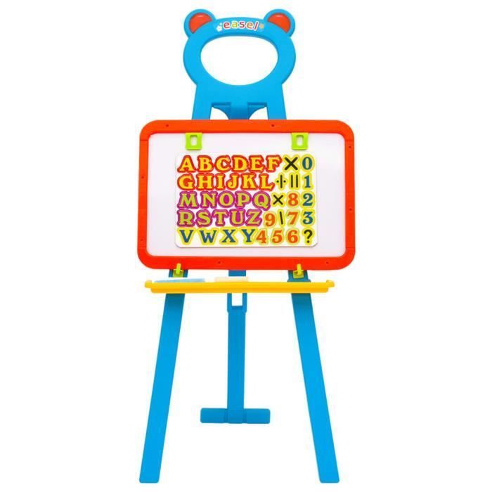 Cavalletto 2 in 1 - vidaXL - Lavagna e lavagna magnetica - Per bambini - Dai 3 anni in su - Multicolore
