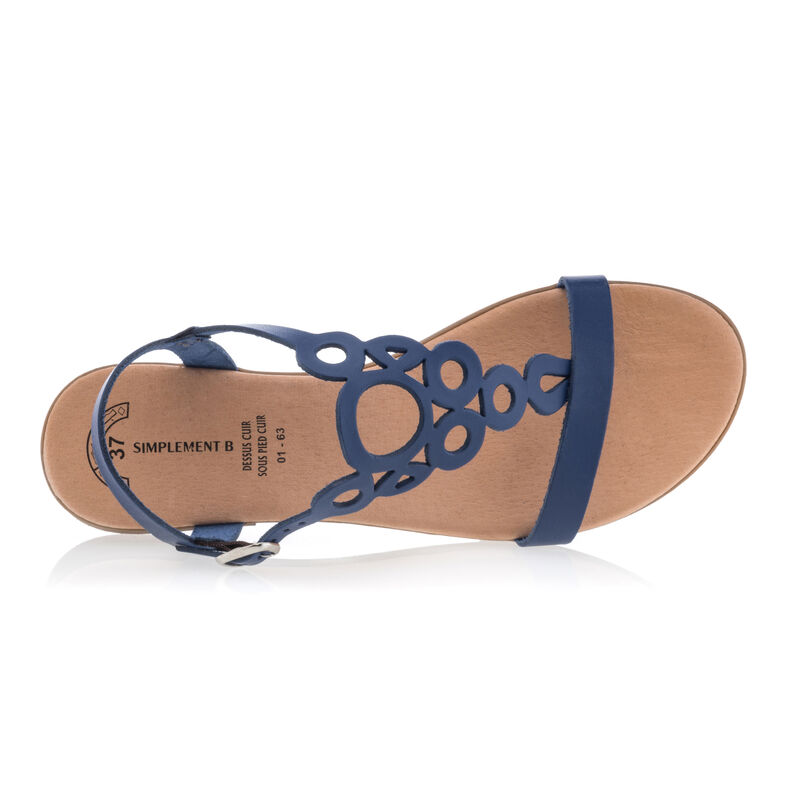 Női kék flip-flop papucsok / tanga szandálok