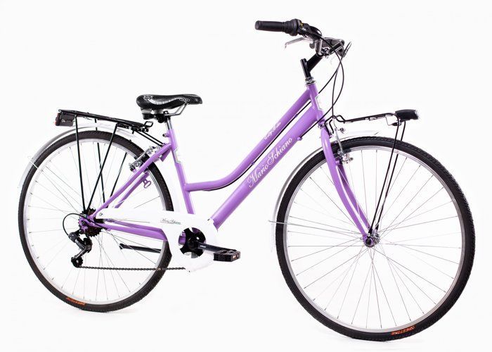 MARIO SCHIANO vélo de ville 28 femmes , vélo de marche 7 vitesses Shimano ,Wisteria