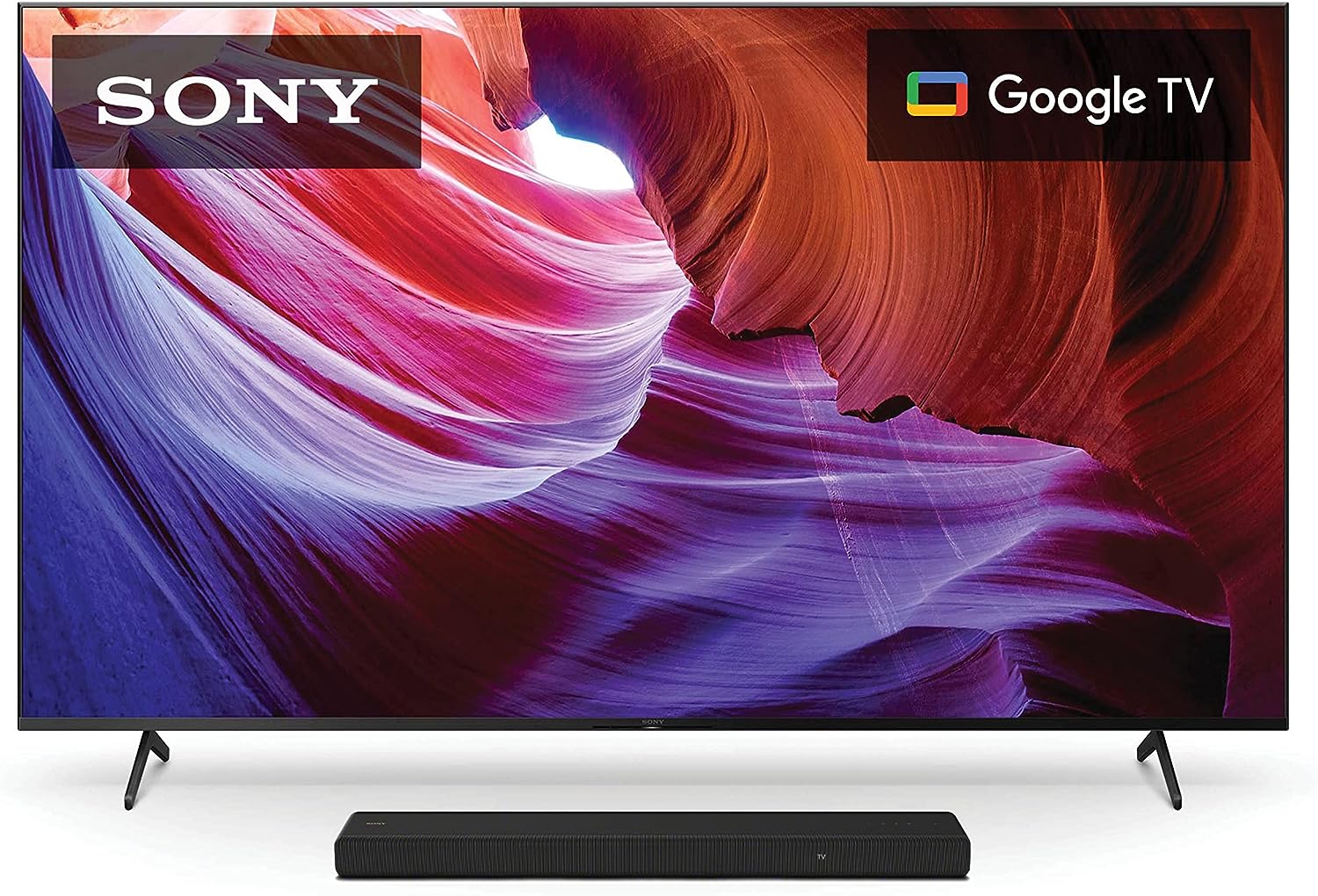 Televisore Sony da 50 pollici 4K Ultra HD Serie X85K: Smart TV LED con Google TV, Dolby Vision HDR e frequenza di aggiornamento nativa a 120 Hz KD50X85K - Ultimo modello, nero