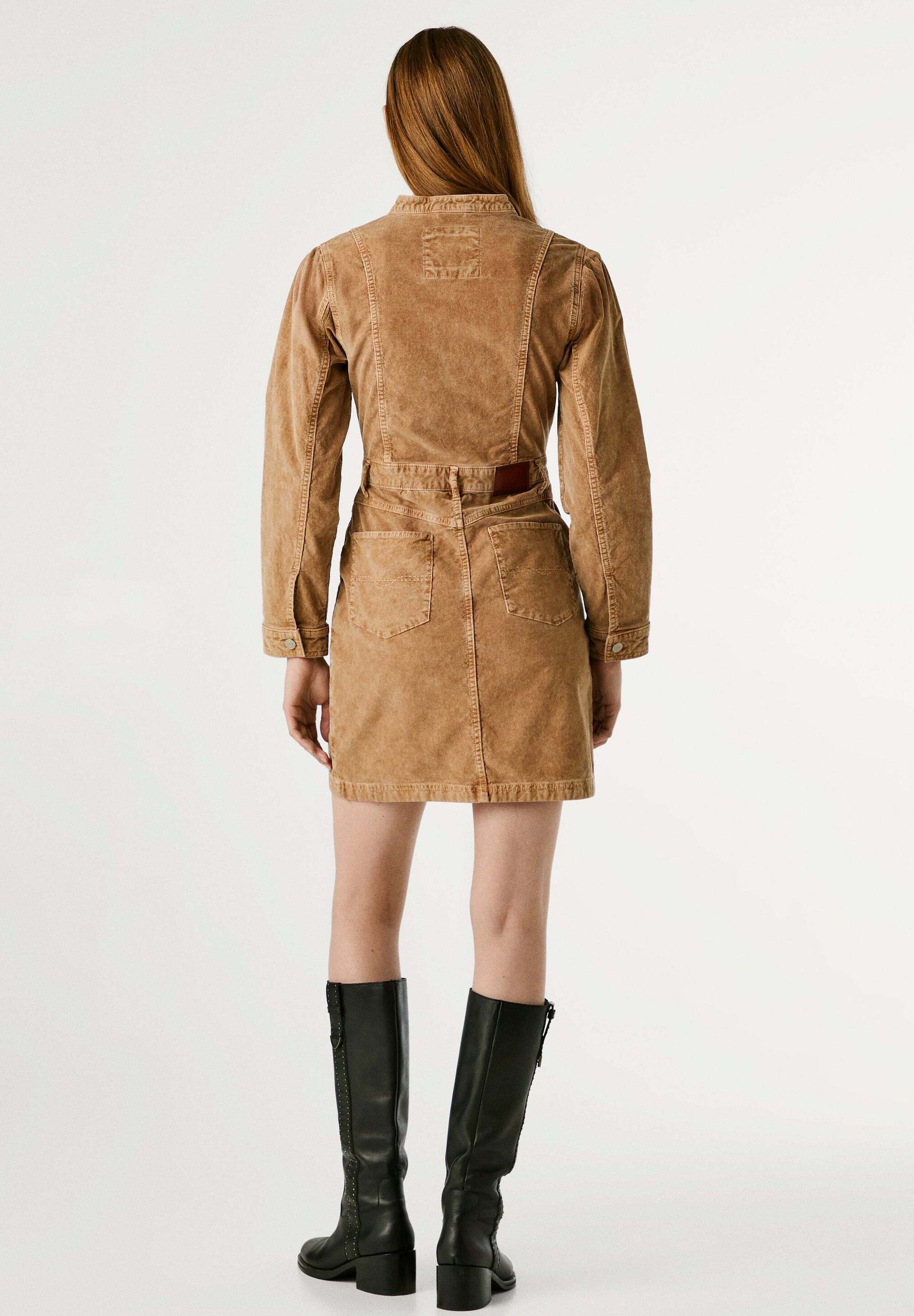 Pepe Jeans SUNNY – Hemdkleid – Karamellbeige