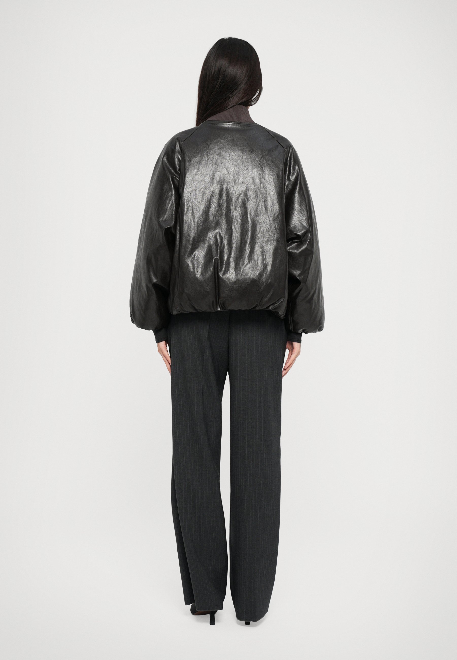 WEEKEND MaxMara POTENTE - Faux leather jacket - cioccolato