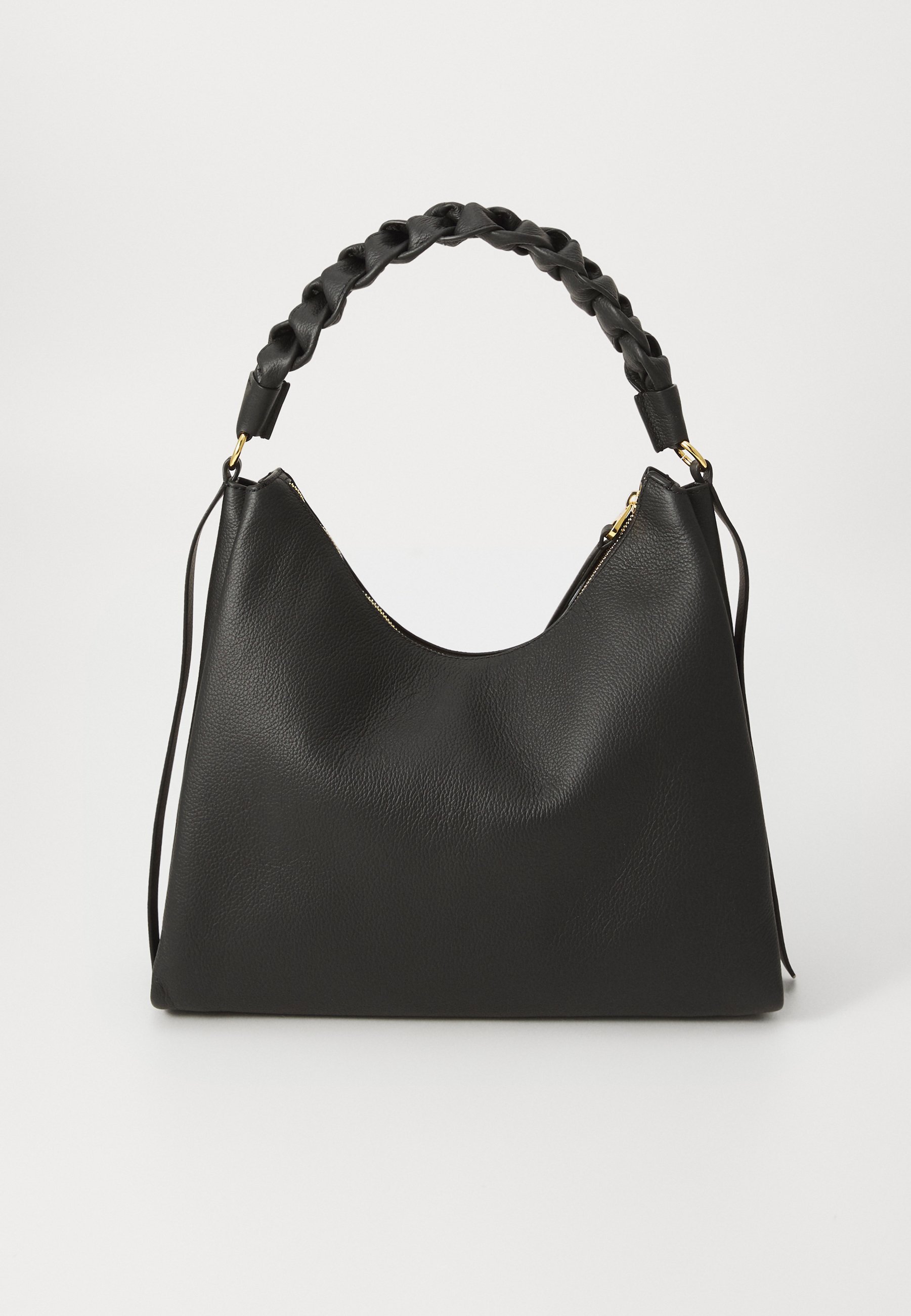 Coccinelle BOHEME GRANA DOUBLE - Handtas - zwart/cognac
