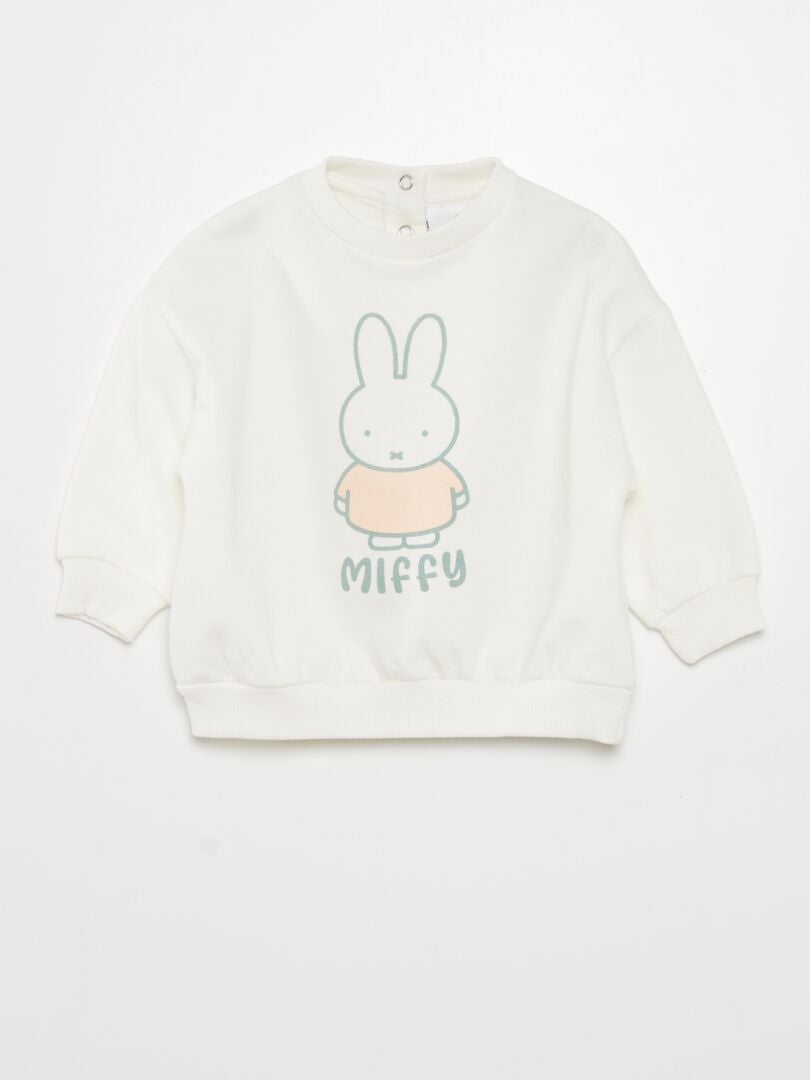 2-delige 'Rabbit' sweatshirt + legging set - WIT