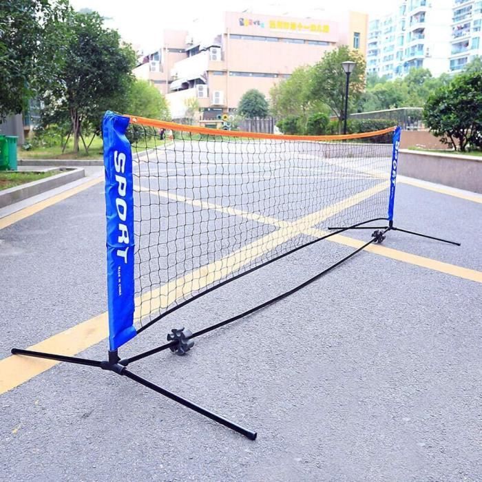 Rete da tennis, rete da tennis portatile per bambini, rete multiuso, rete da pallavolo, 5,1 m