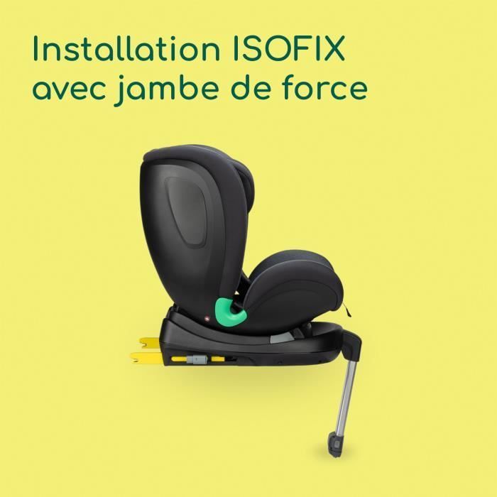 BEBECONFORT EvolveFix PLUS i-Size 0/1/2/3 Konvertibelt bilsete - 360° svingbart - Isofix - 0 til 12 år (36 kg) - 40-150 cm - Tonet grafitt