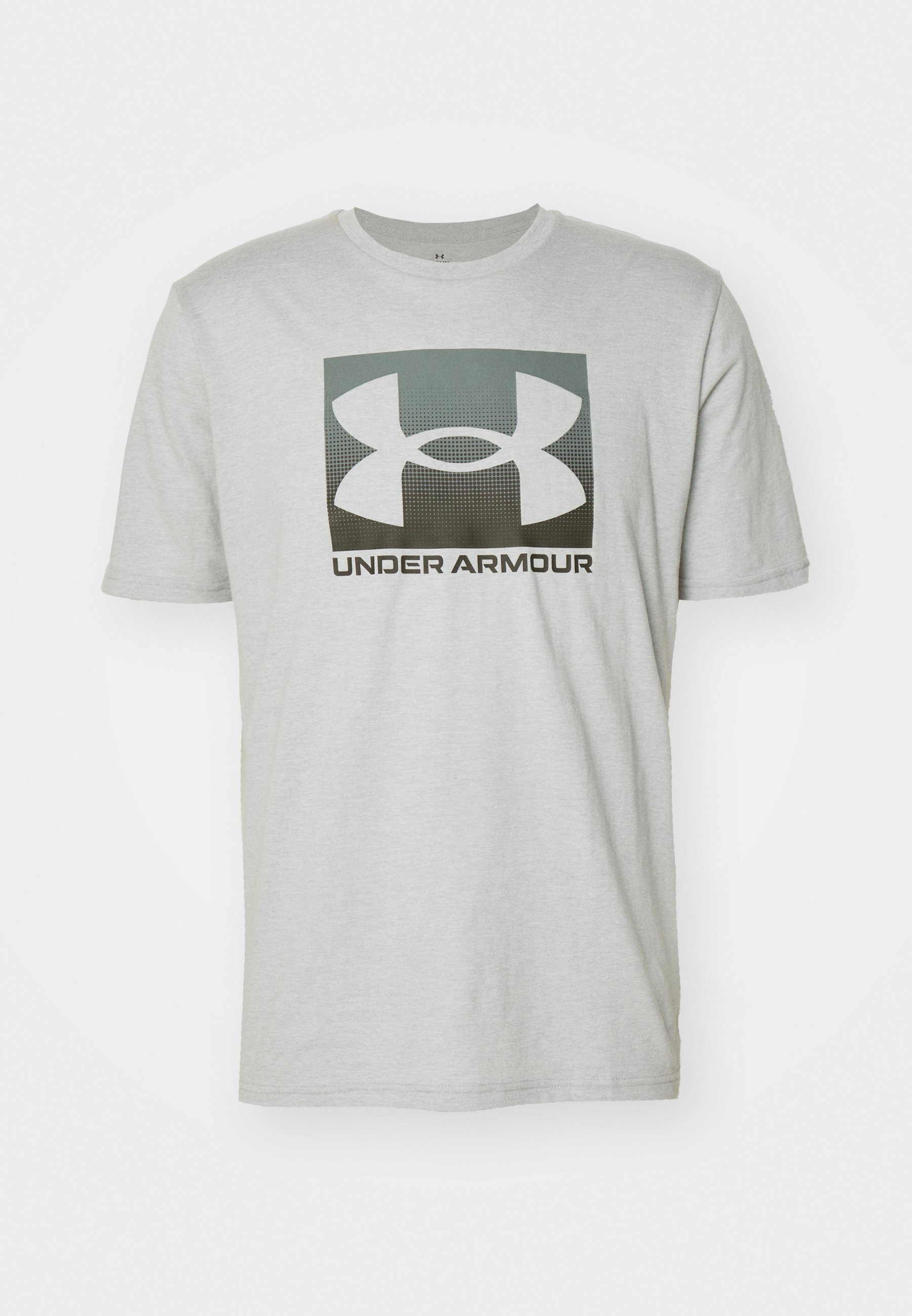 Under Armour BOXED - T-shirt met print - modgrijs licht gemêleerd/grafiet