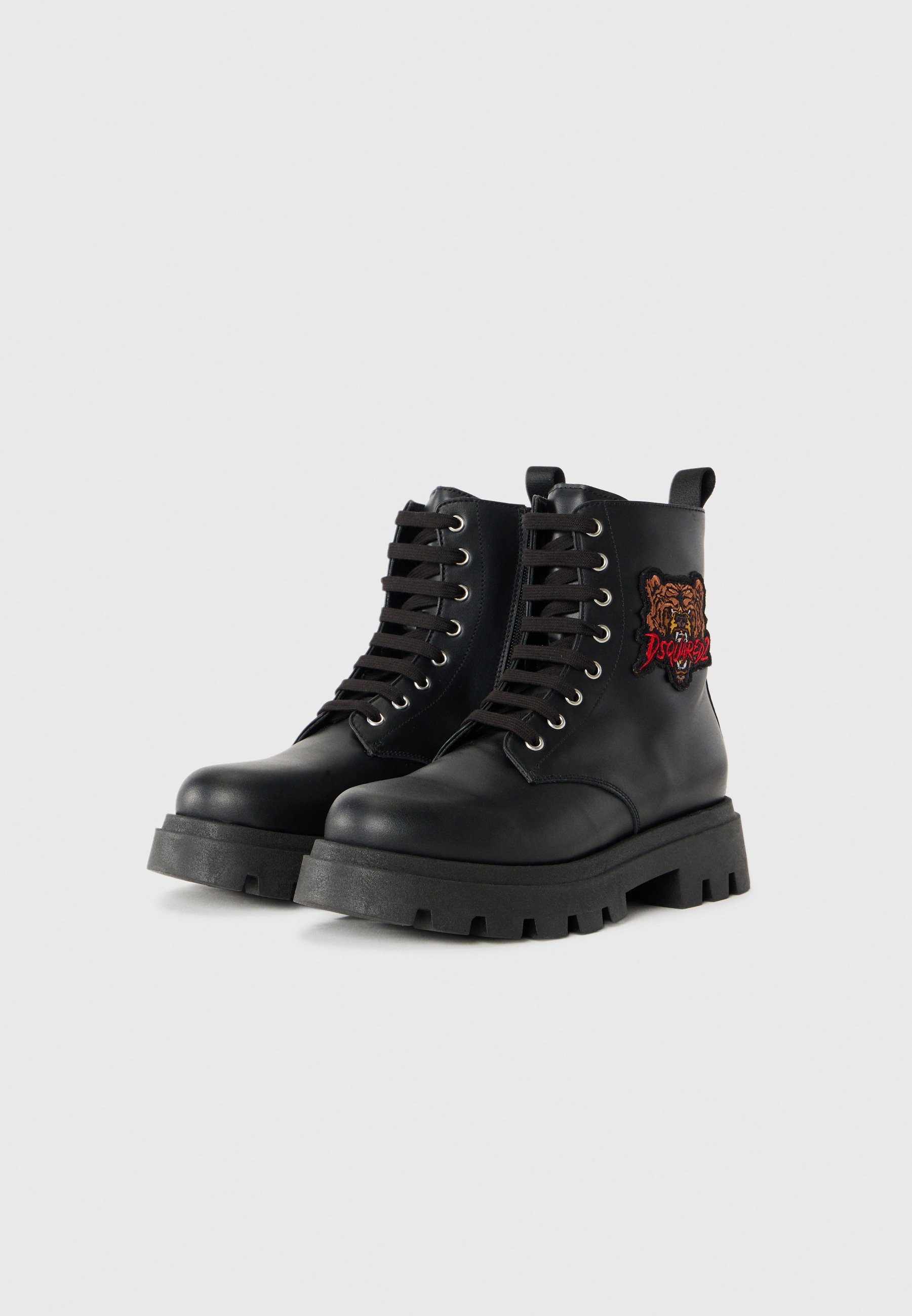 Dsquared2 UNISEX - Enkellaarsjes met vetersluiting - zwart