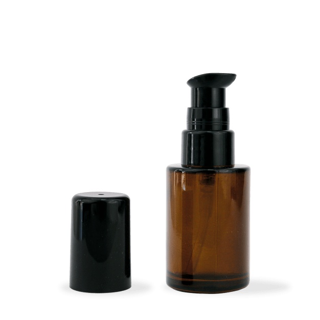 Flacons en verre pour crèmes 30ml:Ambré