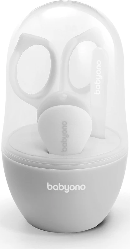 Kit de manicure infantil BabyOno Take Care cinza
