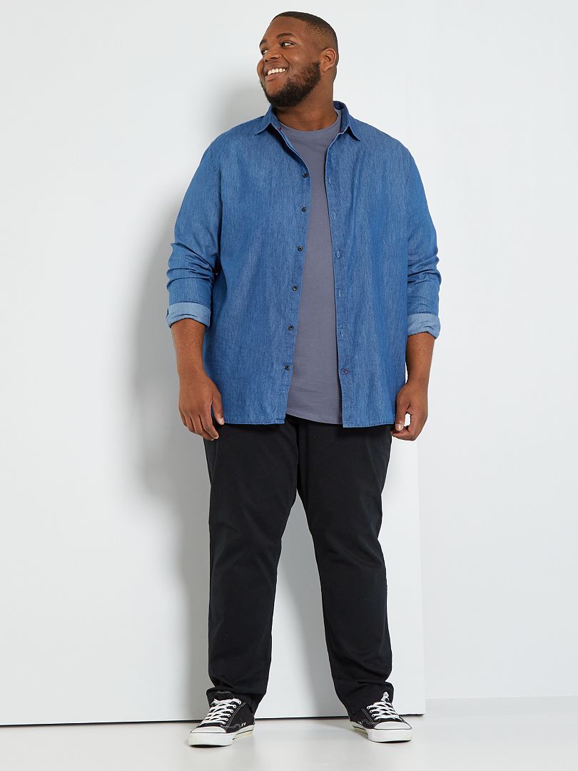 Calça chino regular tamanho L34 - Preta