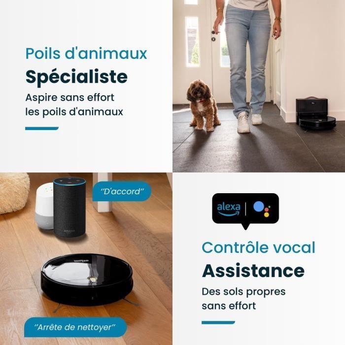Robot lavapavimenti connesso EZICLEAN I-Bot Z5 - 75 min - 2,6 kPa - 60-90 m² - Pavimenti duri - 0,25 l