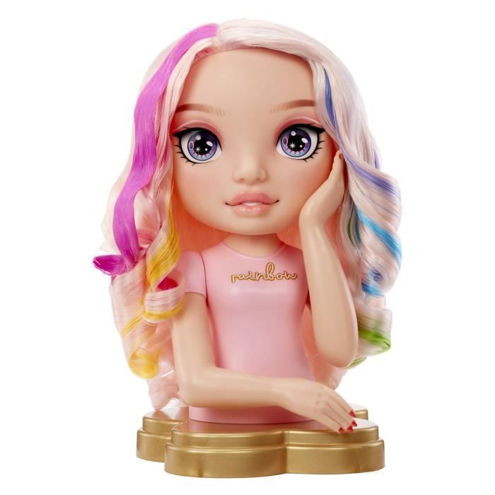 Rainbow High - Testa per acconciature Bella - 33 cm - Colora unghie e capelli - Età 4+
