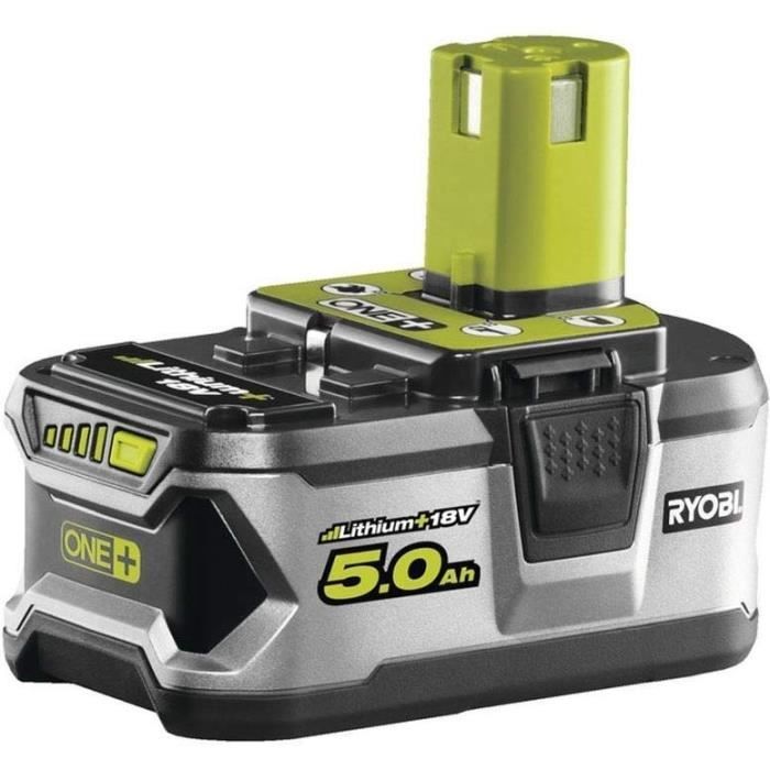 RYOBI - 1 batería de litio+ 18V ONE+ 5.0 Ah - RB18L50