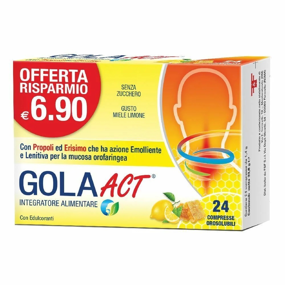 F&F Gola Act Honing en citroen 24 tabletten