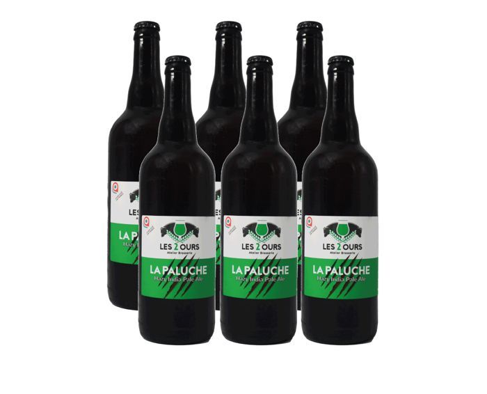 LES 2 OURS - LA PALUCHE IPA-OLUT - 75cl - 6 pullon pakkaus