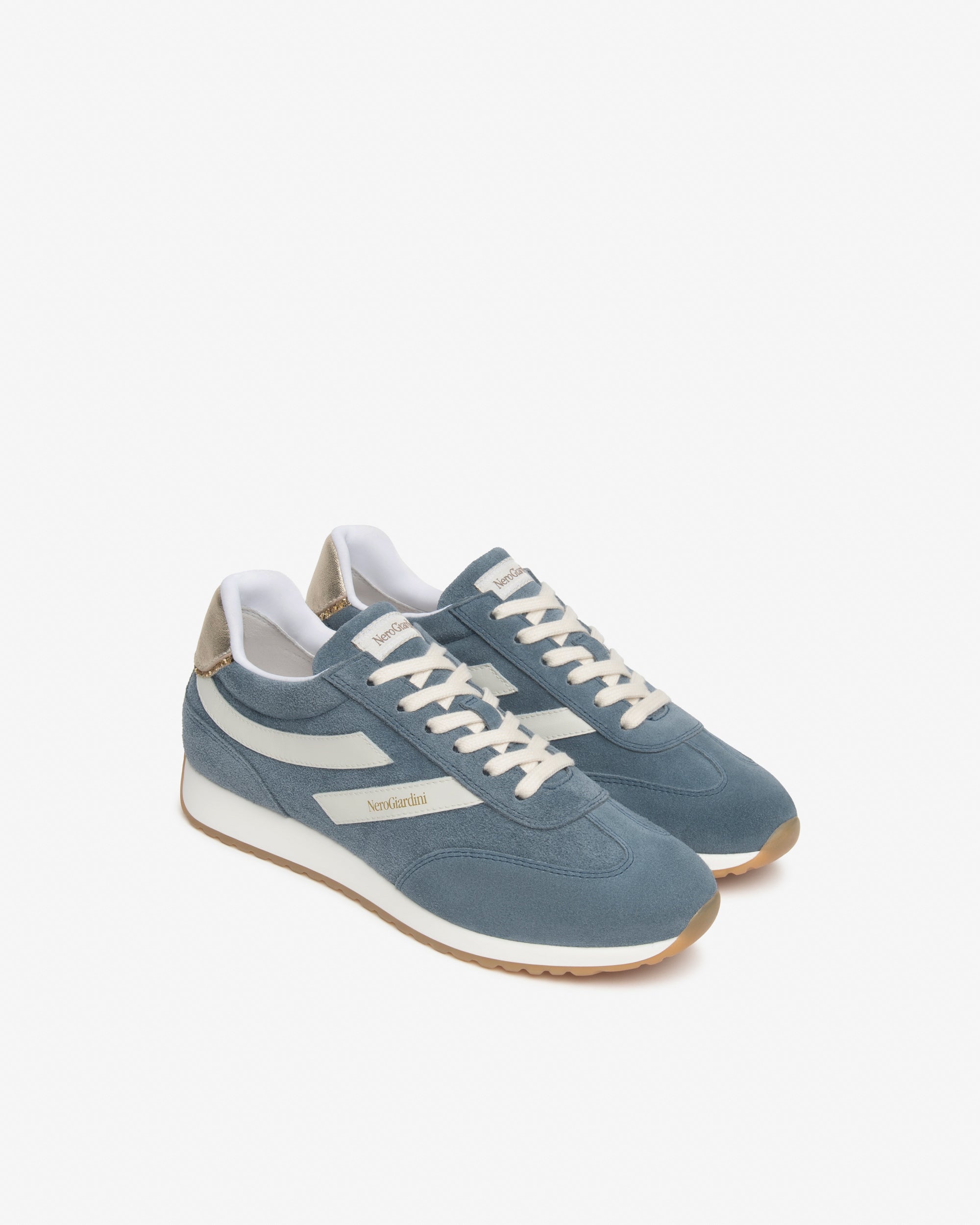  Damen-Sneaker aus Wildleder, Leder und technischen Materialien