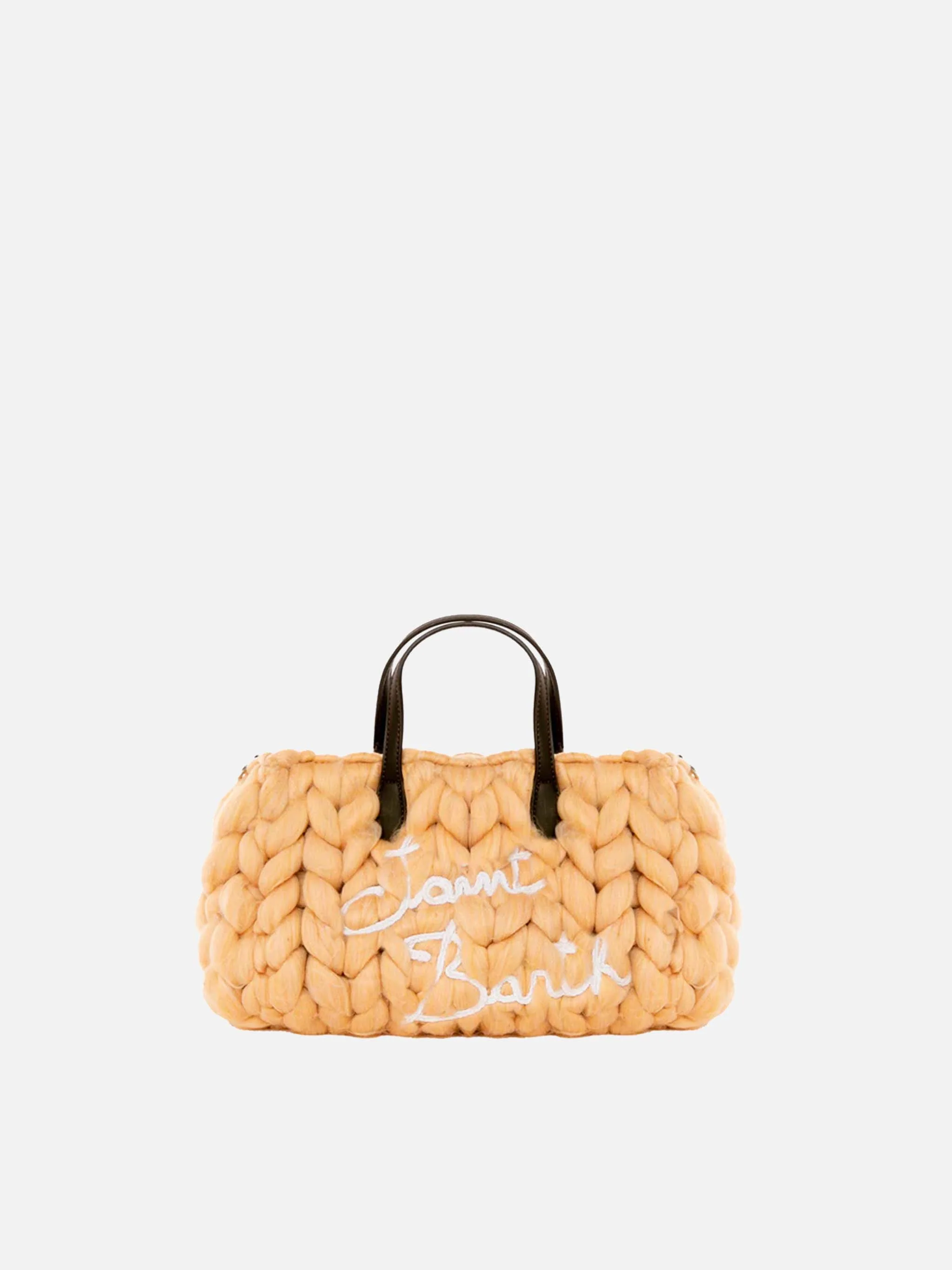 Sac Vivian jumbo en tricot beige