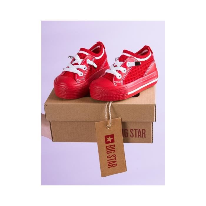 Chaussures - BIG STAR - JJ374395 - Rouge - Lacets - Bébé - Plat - Synthétique - Mixte