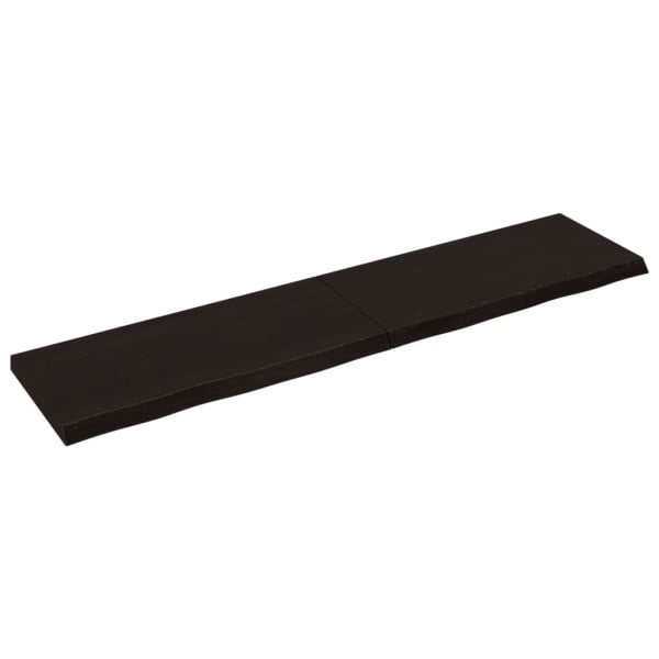 VidaXL Półka ciemnobrązowa 220x50x(2-6) cm