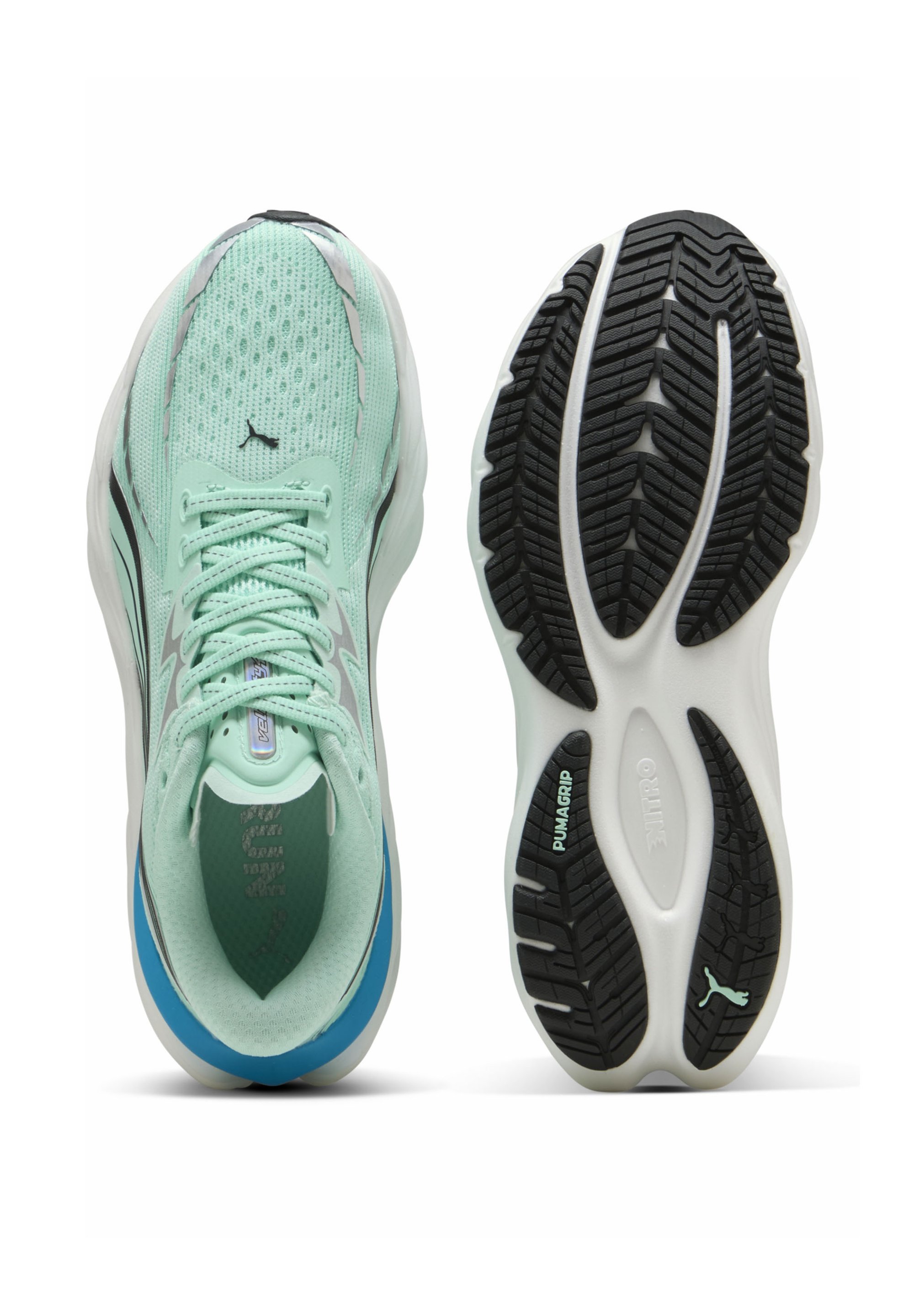 Puma VELOCITY NITRO - Wandelschoenen - mint melt/speed blue