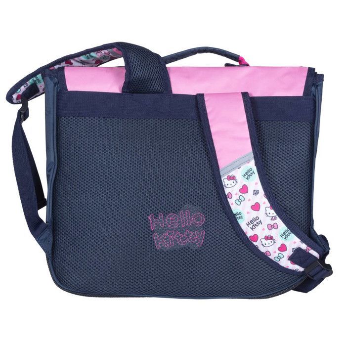 Cartable - KID'ABORD - Hello Kitty® Officiel - 38cm - Rose - 2 compartiments