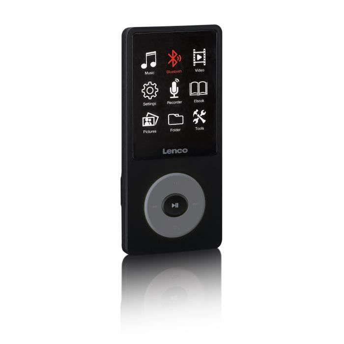 Lenco Xemio-860BK - Lettore MP3/MP4 con Bluetooth® e memoria interna da 8 GB - Nero
