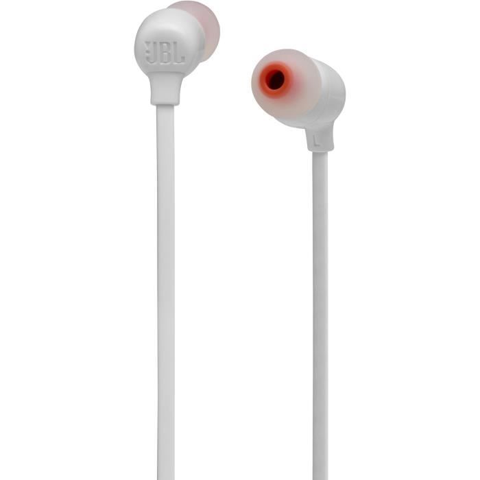 Auriculares inalámbricos JBL Tune 125BT - Intraurales - Sonido Pure Bass - Bluetooth 5.0 - 16 horas de autonomía - Blanco
