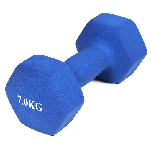 Neopreen gecoate dumbbells (set van 2) 7 kg Gladiatorfit