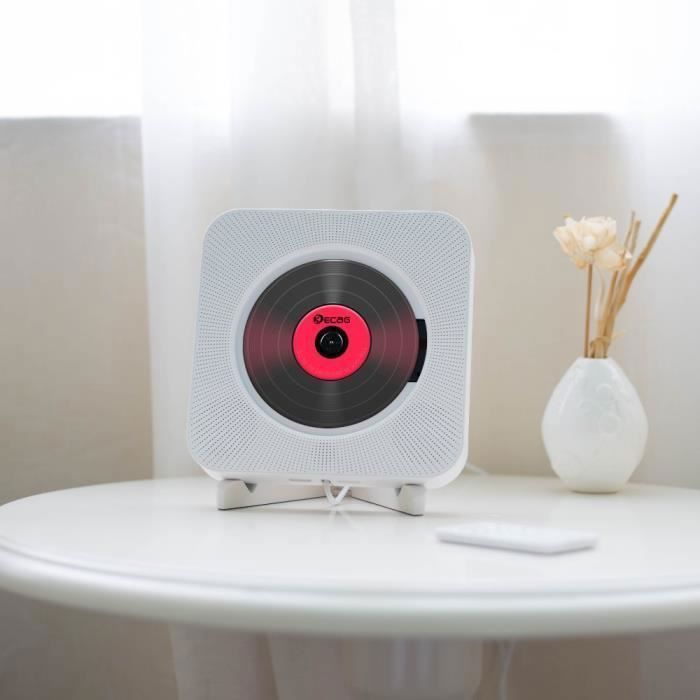 Lecteur CD Boombox Bluetooth audio portable avec télécommande Télécommande Radio FM Haut-parleurs HiFi intégrés Multicolor BALADEUR