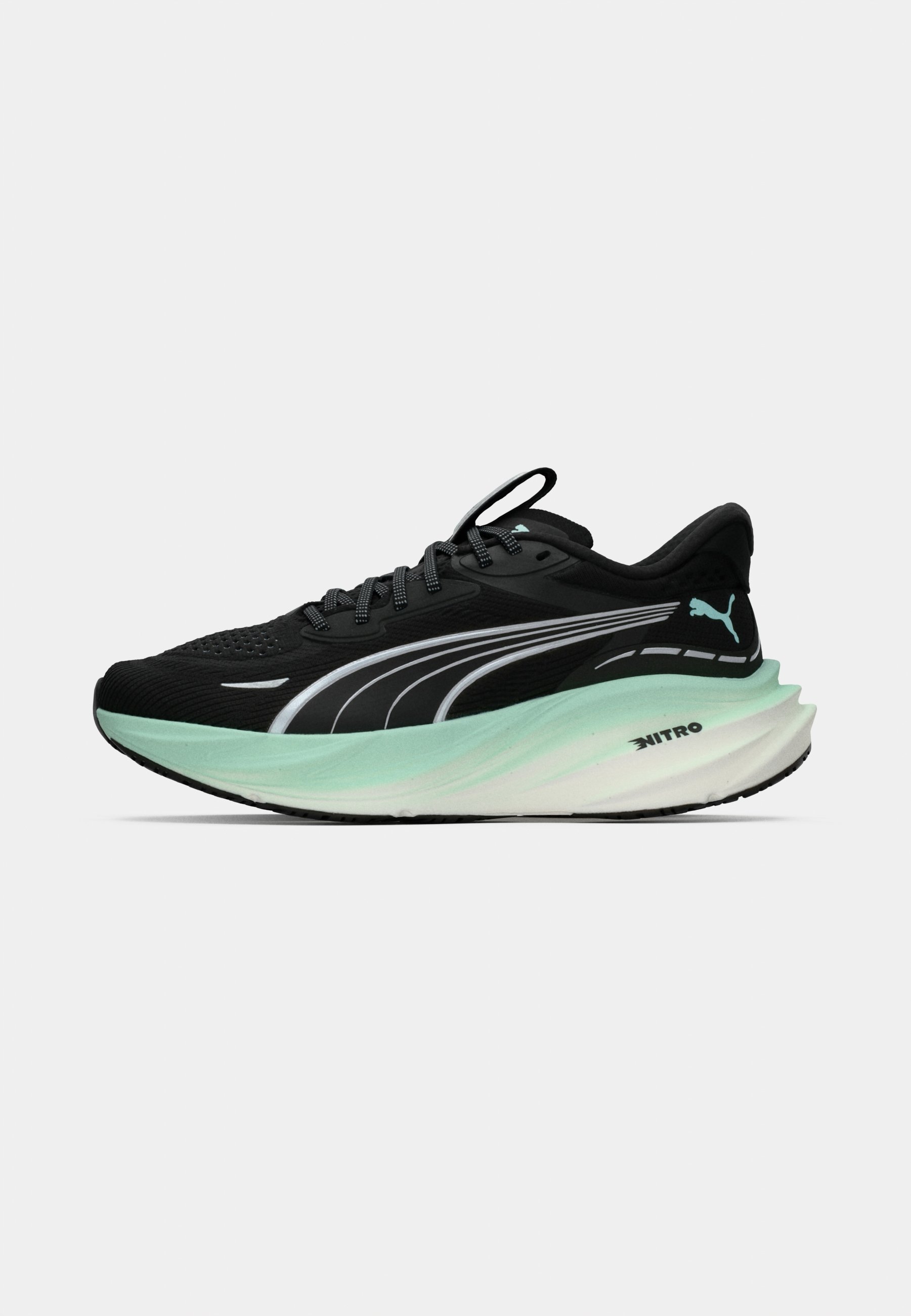 Puma MAGNIFY NITRO 3 - Hardloopschoenen voor op de weg - zwart/mint melt