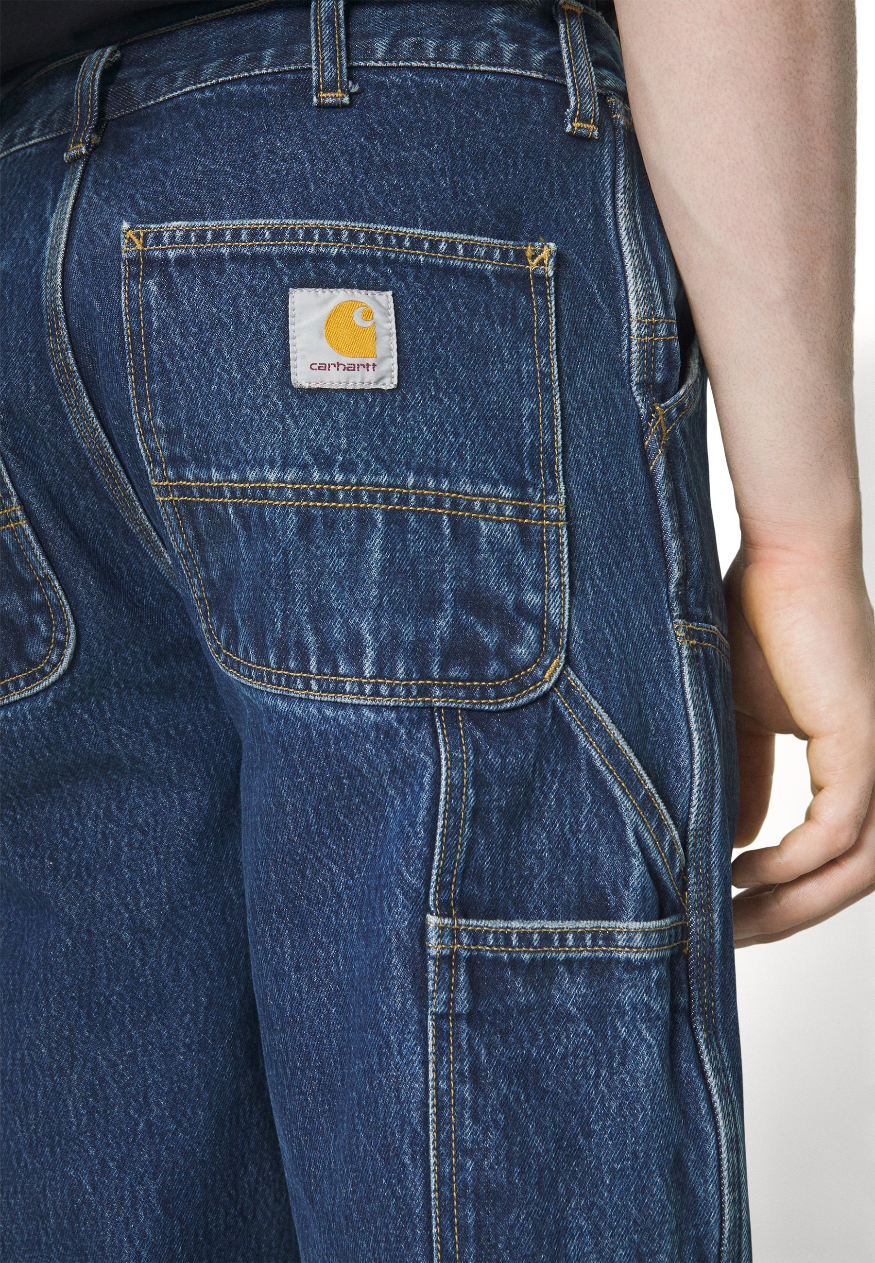 Pantalon Carhartt WIP à double genou - Jean à jambes droites - Délavé bleu