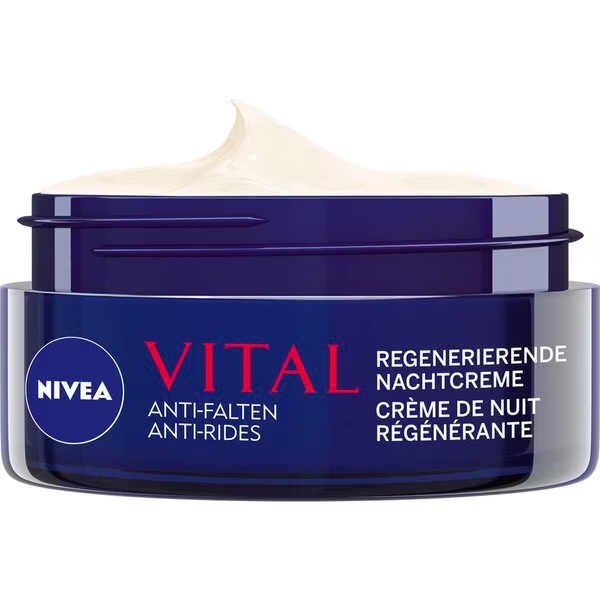 NIVEA Vital pretgrumbu atjaunojošais nakts krēms<br>50ml - nobriedušai un sausai ādai
