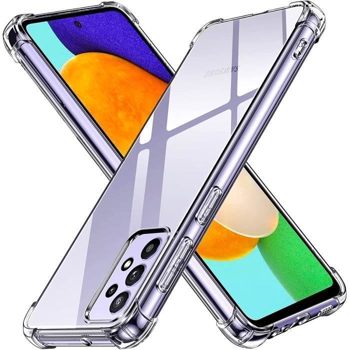 Funda para Samsung Galaxy A53 5G - Phonillico - Silicona suave - Ultradelgada - Resistente a los golpes - Transparente