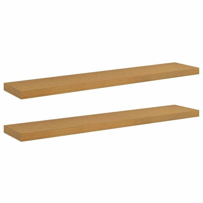 MOT9209-Étagère Murale 2 pcs Beige 120 x 23,5 x 4 cm Bois d'ingénierie