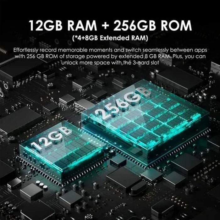 Smartphone 12GB+256GB Écran 6.6