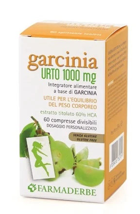 FARMADERBE Farmaderbe Garcinia Urto 1000 Voedingssupplement voor gewichtstoename 60 tabletten