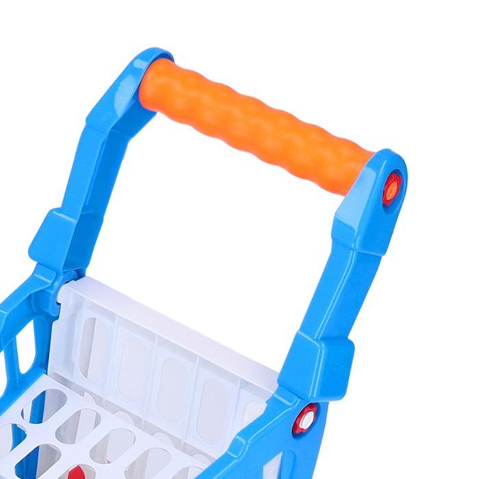 Einkaufswagen-Set für Kinder, Lernspielzeug für Kinder, Lebensmittelspiel zur Förderung der Entwicklung
