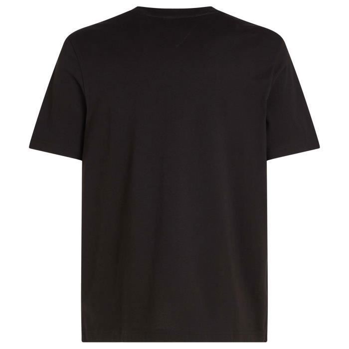 Camiseta - Tommy Hilfiger - Grand Hilfiger - Preta - Manga Curta - Gola Redonda