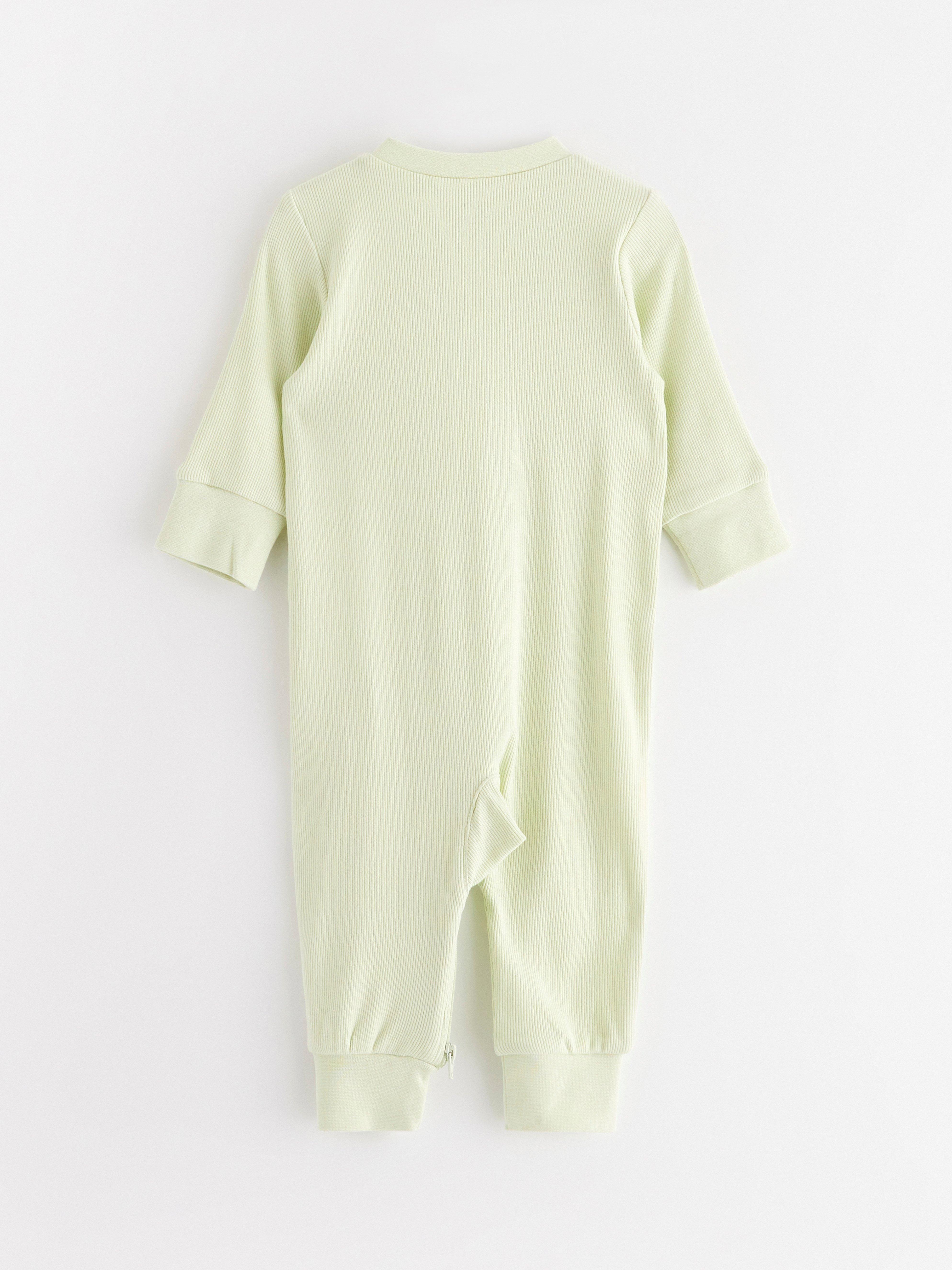 Pijama Ribbad verde claro acinzentado